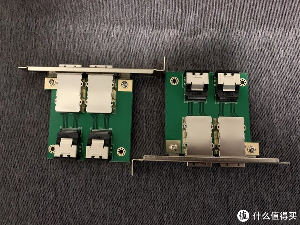 存储柜端使用SFF-8087 / SFF-8088转接板